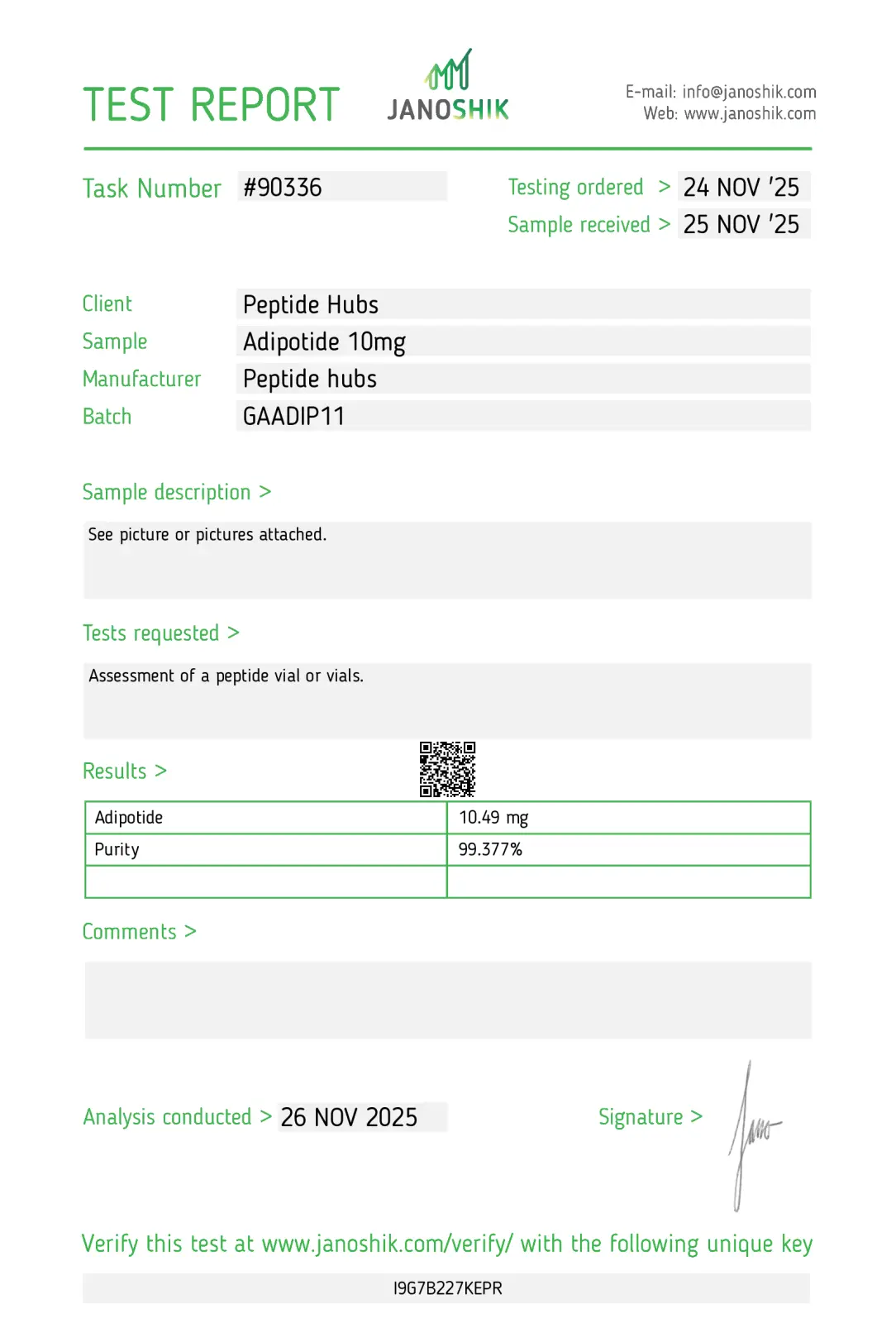 Adipotide 10mg lab tested