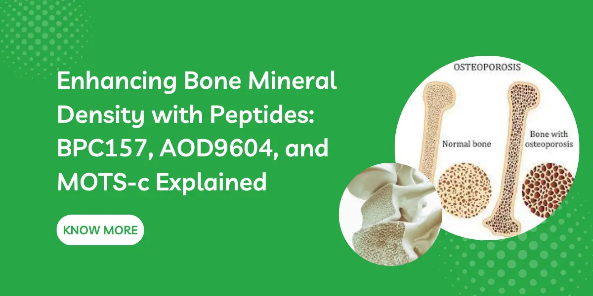 Enhancing Bone Mineral Density with Peptides: BPC157, AOD9604, and MOTS-c Explained