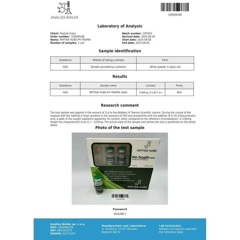 PH-Tropin - Human Growth Hormone Peptide